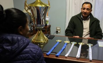 El intendente Antonio Moreno recibió a Cecilia Vera, campeona mundial de taekwondo y orgullo de Trancas