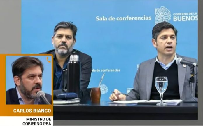 Carlos Bianco acusó al gobierno nacional de “discriminación política” y denunció el bloqueo de fondos para la provincia de Buenos Aires