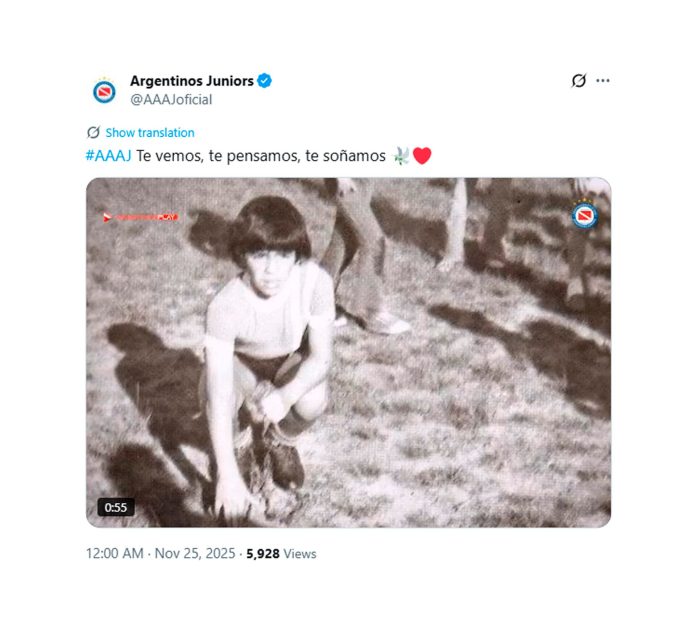 Del simbólico homenaje en La Bombonera a una conmovedora frase: el recuerdo del fútbol argentino para Maradona a 5 años de su muerte