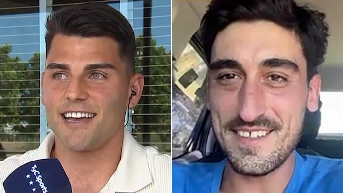 El emotivo cruce entre el hijo de Russo y el hombre que encontró la camiseta del homenaje: “Tuvimos la suerte que te cayó a vos”