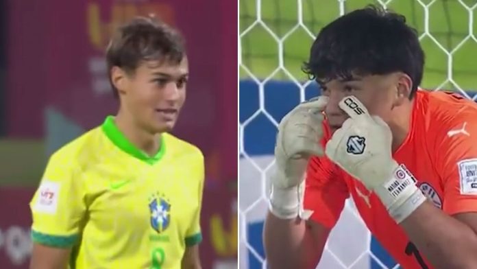 El show de provocaciones en los penales entre el arquero de Paraguay y un jugador de Brasil que terminó con una exquisita definición en el Mundial Sub 17