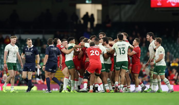 La desagradable agresión de una estrella de los Springboks a un rival cuando ganaban 73-0: podría recibir una severa sanción