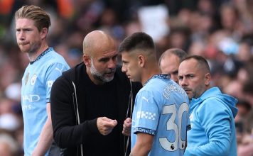 La irónica respuesta de Guardiola cuando le preguntaron sobre la chance del regreso del Diablito Echeverri al City