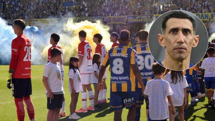 La respuesta de Di María al gesto de repudio de Estudiantes en el pasillo de campeón a Central