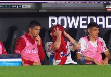 Preocupación en River Plate por la lesión de Facundo Colidio de cara al Superclásico: su desconsolado llanto