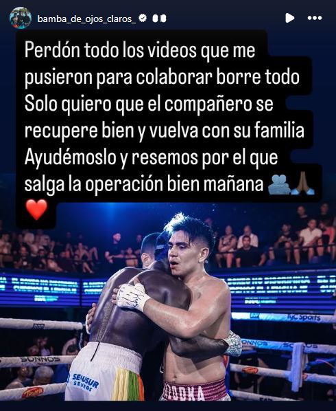 El gesto del boxeador senegalés Bamba Niang tras ganar por un impactante KO: encabezó una colecta para costear la cirugía de su rival