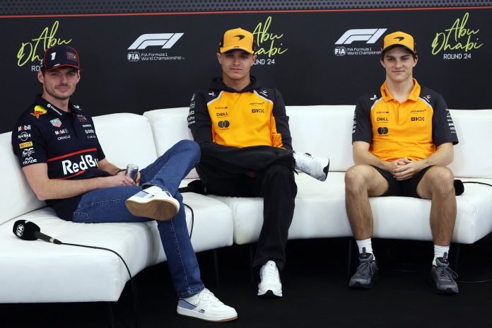 La tensa conferencia de prensa entre Norris, Piastri y Verstappen antes de la definición de la F1: la pregunta que reveló la interna en McLaren