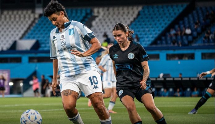 Racing derrotó a Belgrano en el Cilindro de Avellaneda y sacó la primera ventaja en la final del Torneo Femenino
