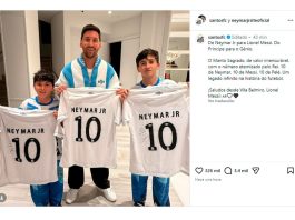 “De príncipe a genio”: el regalo que Neymar les envió a Messi y sus hijos